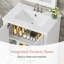 Meuble-lavabo moderne autoportant en bois massif 24 po, lavabo inclus-479757248-480866051