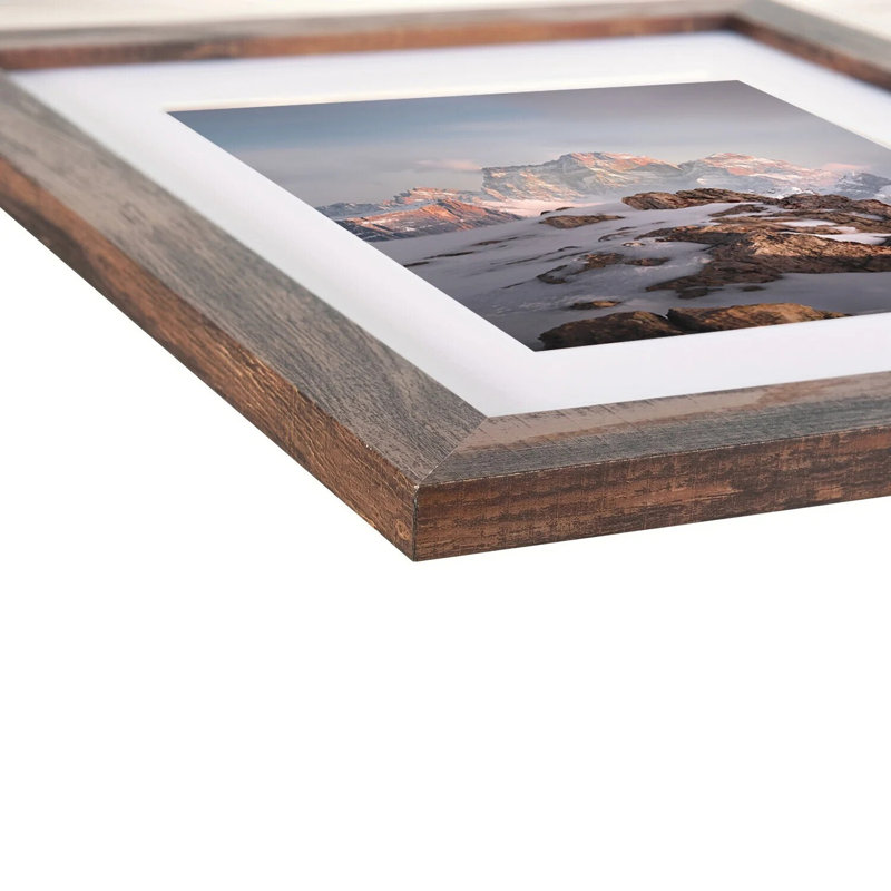 2-Pack Wooden Picture Frame Set, Front-Loading Design, Classic Basic Frames For Tabletop Display