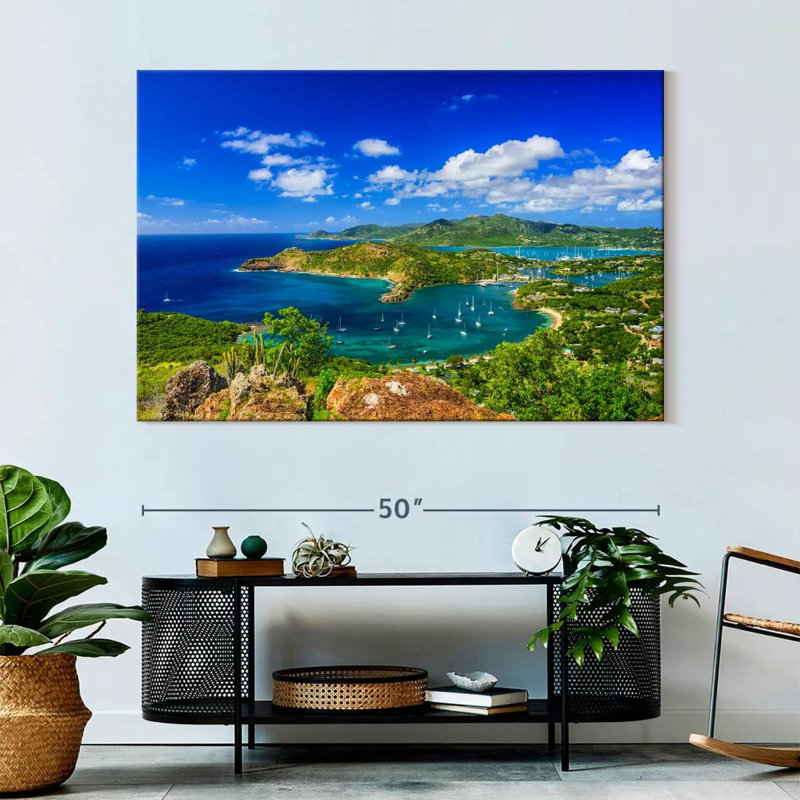 Kavia Shirley Heights Antigua, H 34 po x l 51 po