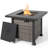 Amirea Square Propane Smokeless Fire Pit Table-815910212