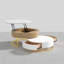 Ensemble de 2 tables gigognes à plateau relevable Zaviyon-351031279-351031276