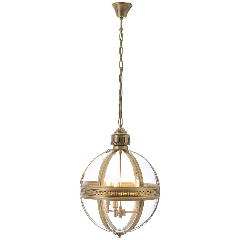 3 - Light Brass Sphere Pendant