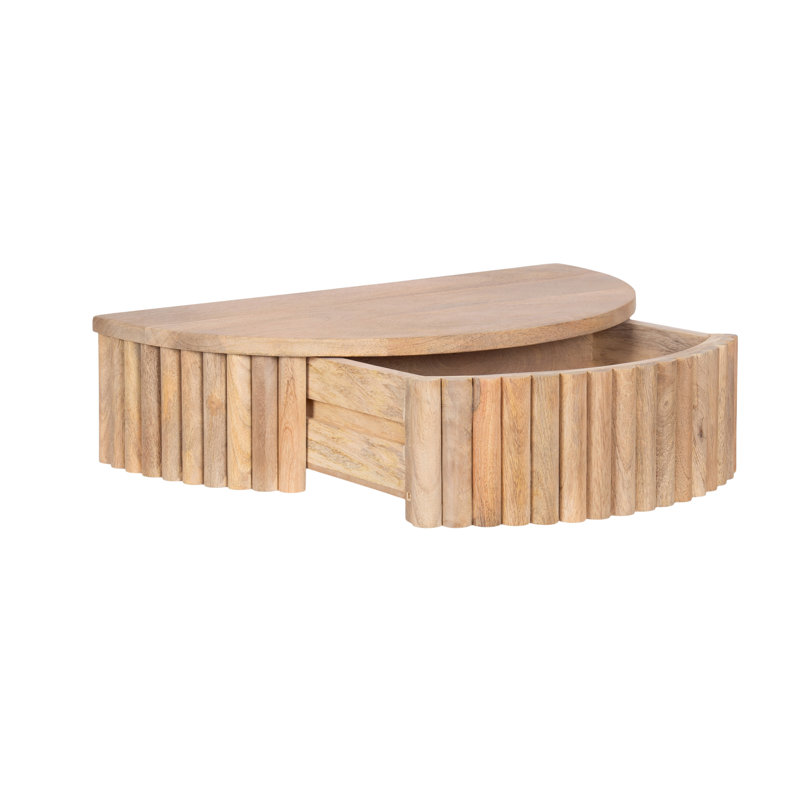 Wooden Floating Side Table with Drawer