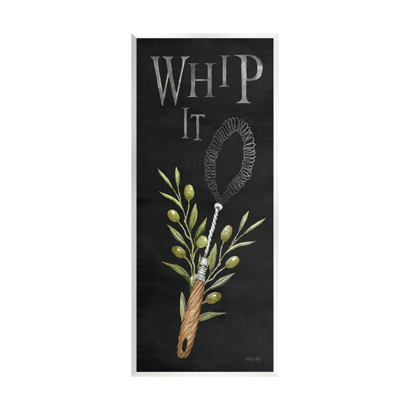 Whip It Vintage Kitchen Wall Plaque Art by Cindy Jacobs
