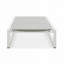 Chaise longue d'extérieur avec structure en aluminium durable réglable à 5 niveaux et filet en polyester enduit de PVC-1559229510