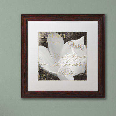 Jadaya «Fleurs Blanc II» par Color Bakery, impression encadrée
