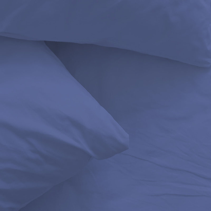 Ensemble de draps en rayonne de bambou 6 pièces , Ensemble de draps pour taille de lit grand avec un, Bleu-violet