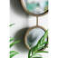 Miroir mural contemporain en fer doré de 11 po x 28,5 po pour miroir de bureau
