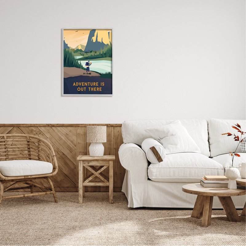 Illustration de l'aventure «Mountain Canyon», L 24 po x H 24 po, Estampe numérique Farmhouse
