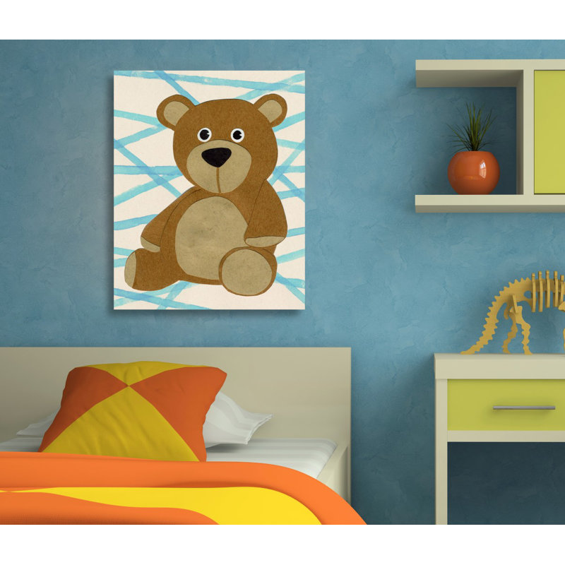 Art sur toile ours Aja, H 45 po x l 36 po x P 1,5 po