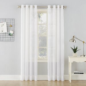 Ciaran Crushed Sheer Voile Grommet Curtain Panel