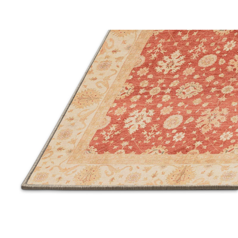 Tapis décoratif multicolore à motif abstrait, Rectangle 5 pi x 7 pi