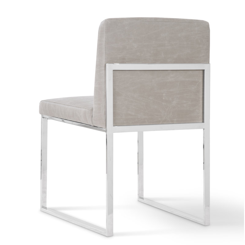 Frozen Fabric Upholstered Side Chair