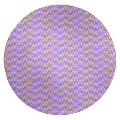 Tapis bleu à rayures losanges