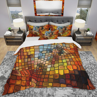 Modern & Contemporary Polyester No Abstract Duvet Cover