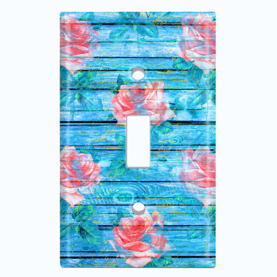 Patterned 2 - Gang Toggle Light Switch Standard Wall Plate