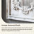 59.06"H Vintage Carved Solid Wood Full-Length Mirror, Distressed Wall-Mounted / Floor-Standing Dressing Mirror for Entryway Decor
