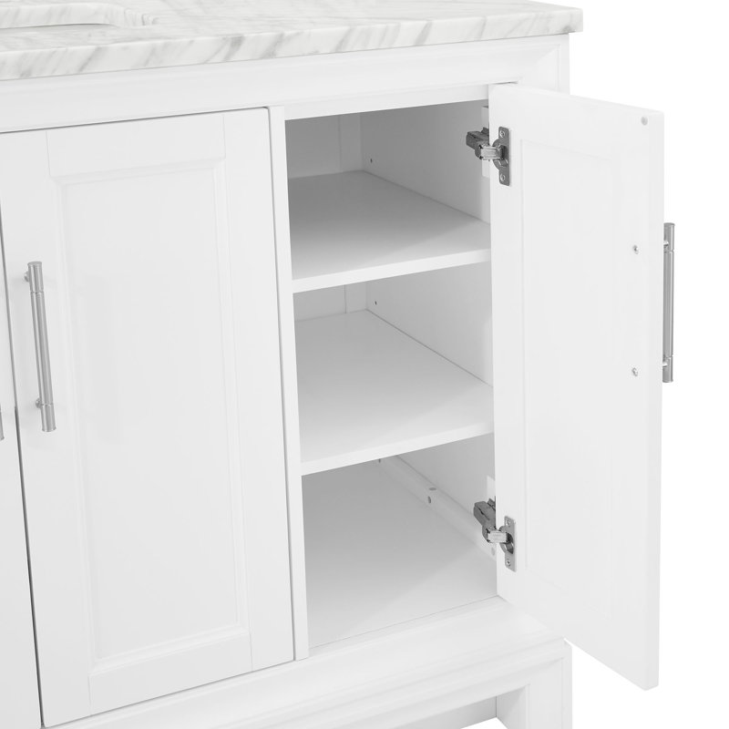 Anahem 48" Single Bathroom Vanity Set, White, 8" Widespread