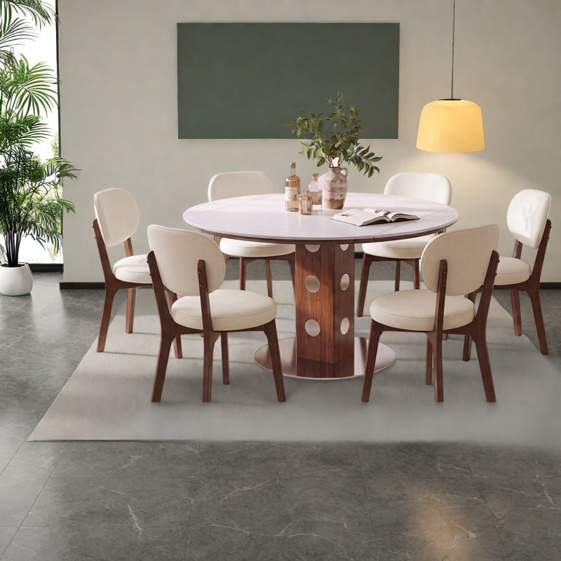 Extendable Stone Top Dining Set