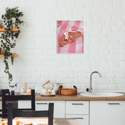 Glam Ribbon Croissant Wall Plaque, design by LISH Creative