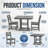 Space Saving Patio Dining Sets, Hdpe 3 Piece Modern Bistro For Patio