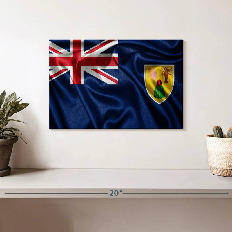 Drapeau Borges, îles Turques et Caïques, H 8 po x l 12 po