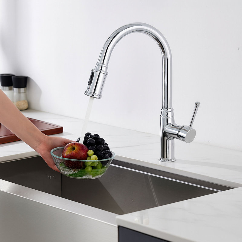 OAKLAND Pull Down Kitchen Faucet, Chrome