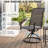 Eleura Home  Outdoor Dining Sets for 4, 360° Swivel & 15° Rocking Chairs with Breathable Textilene Fabric, 37" Square Metal Table with Umbrella Hole for Patio, Backyard, Grey