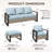 Brayson Wicker 5 - Person Patio Conversation Set with Cushions-76548096