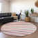 Premium Machine Washable Lyndhurst AMF997 Stripes Rug