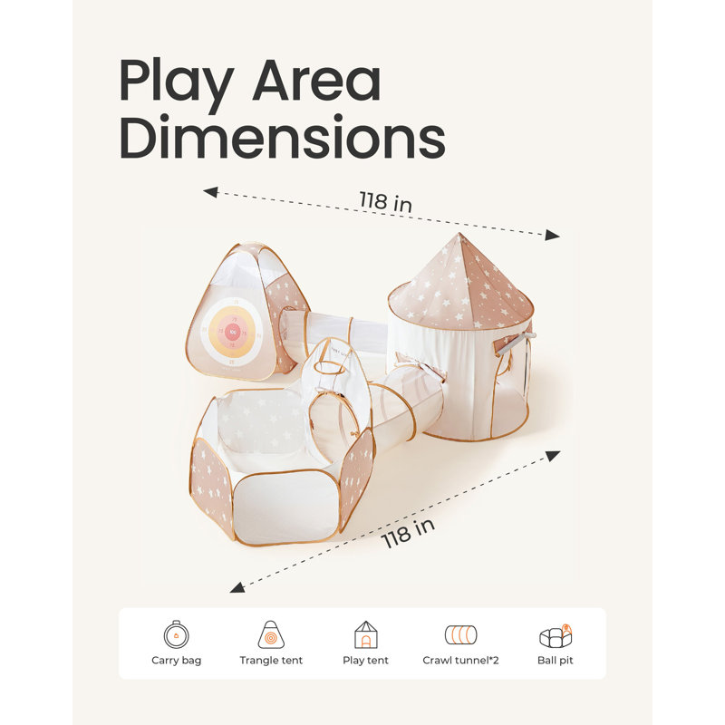Tunnel de jeu Tiny Land® sans balles