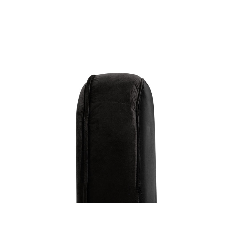 Crumpton Upholstered Wingback Chair, Black