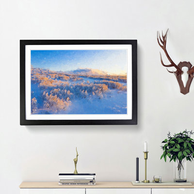 Winter Forest in Sweden - Picture Frame Painting Print