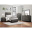 Mobilier de chambre à coucher à tiroirs en queue d'aronde de style contemporain 1pc