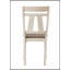 Ensemble de table de salle à manger extensible de style chalet 7 pièces avec finition bicolore gris craie, chaises rembourrées et fabrication en bois massif-1048403409