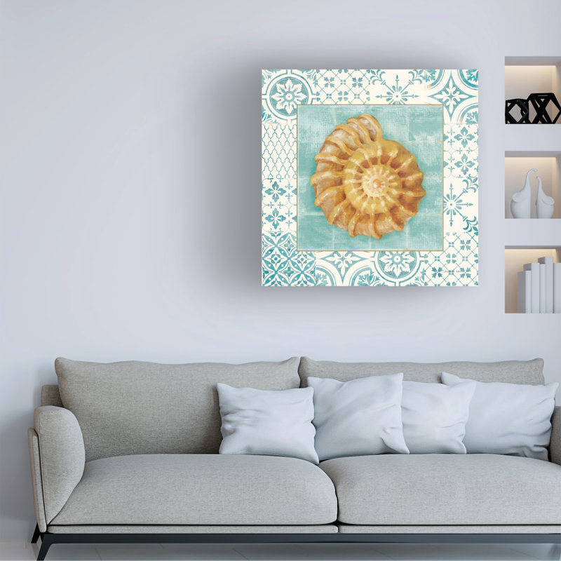 «Shell Danhui Nai Shell Tiles I», art sur toile, H 14 po x l 14 po