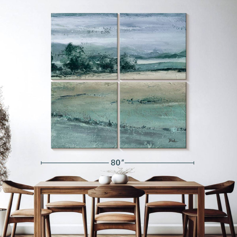 The Blue Forest Square I, 74" H x 74" W