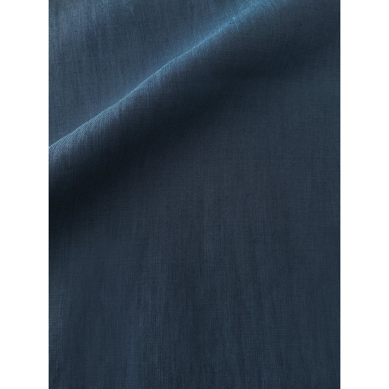 Oreiller en lin bleu marine 26x26, Navy Blue