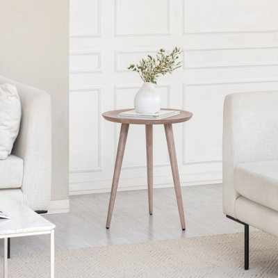 Richland Solid Wood 3 Legs Accent Table by Kelly Clarkson Home