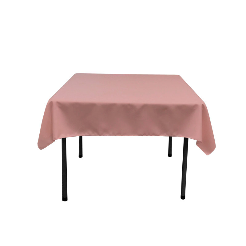Solid Color Square Tablecloth - Basics by Wayfair™, Dusty Rose, 58" Square