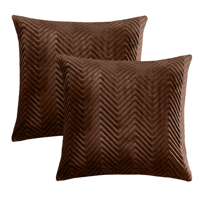 Square Cushion Cover, Coffee