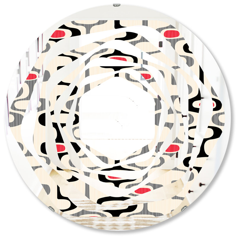 Miroir mural Whirl Abstract Design, H 31,5 po x l po