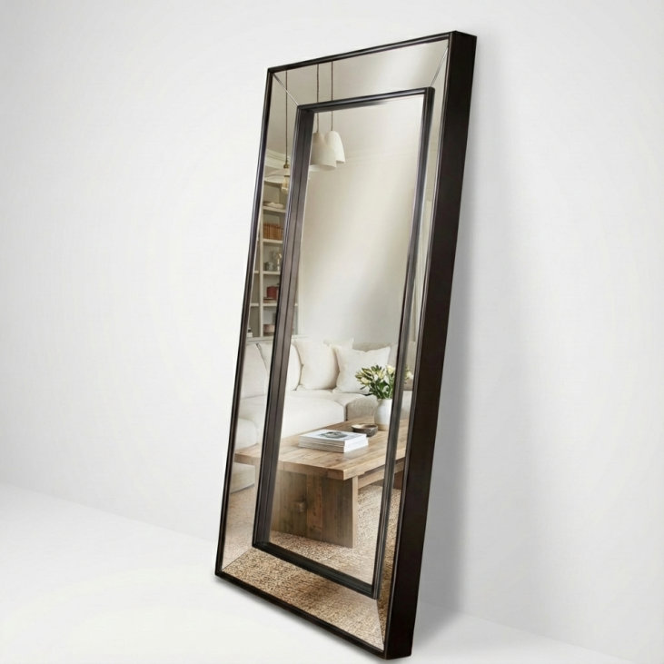 Miroir Infinity Edge, Noir