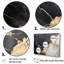 «Black Gold Adorned Poteries III - Abstract Spirals», ensemble de reproduction d'art mural-196098698-196098688