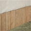 Cadre de lit grand format avec rangement relevable, lignes courbes en bois ondulé, rangement hydraulique / pas de sommier, chêne.