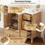 Meuble-lavabo de 36 po en bois avec cadre en bois massif, 2 portes à fermeture douce, 4 tiroirs à fermeture douce, tablette réglable, armoire de rangement moderne