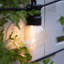 10 pi. L 12 pi. D Pavillon de jardin Alunium avec guirlandes de lumières