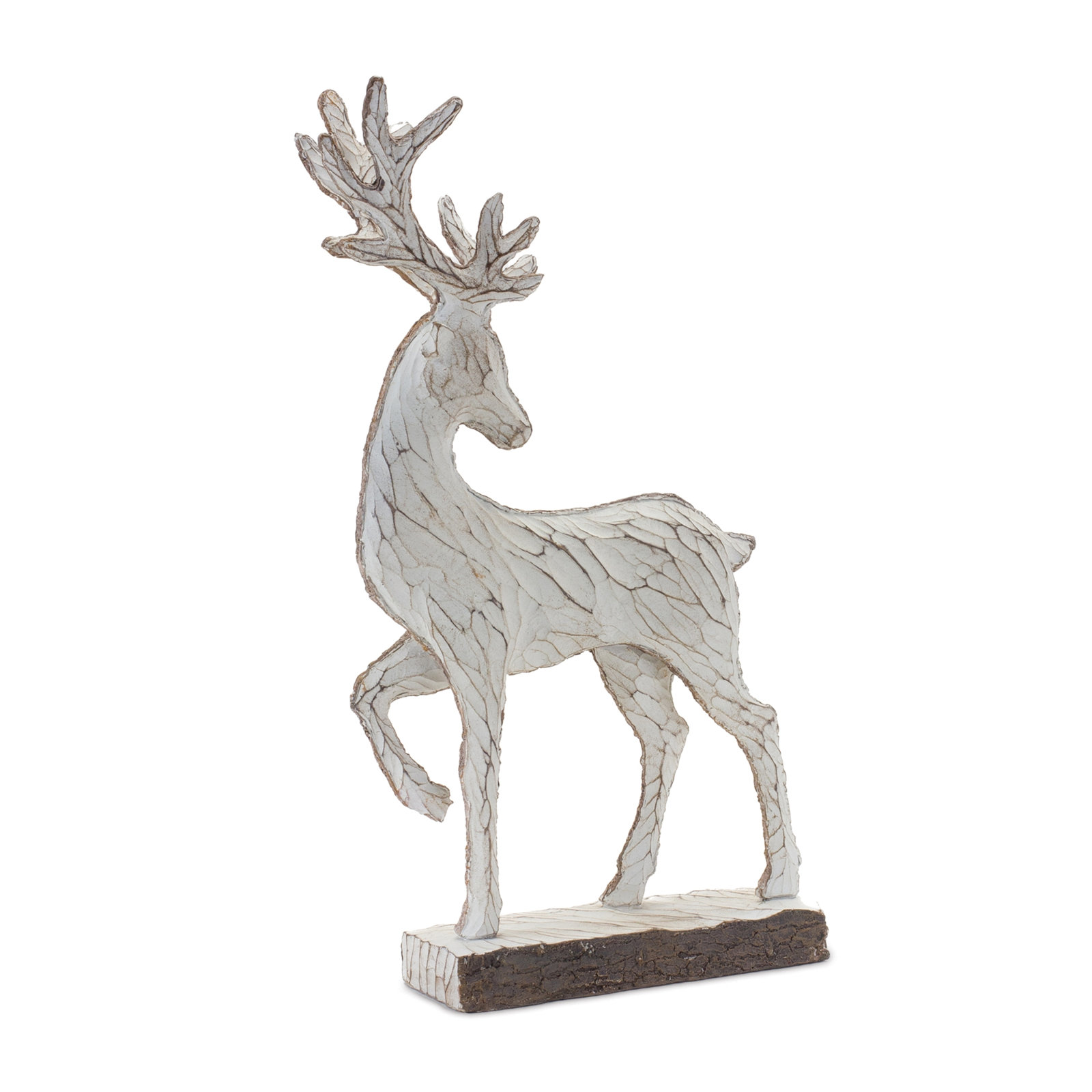 Haari 2-Piece Carved Deer Figurine Set