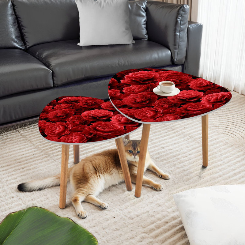 Ensemble de 2 tables d'appoint Triangle