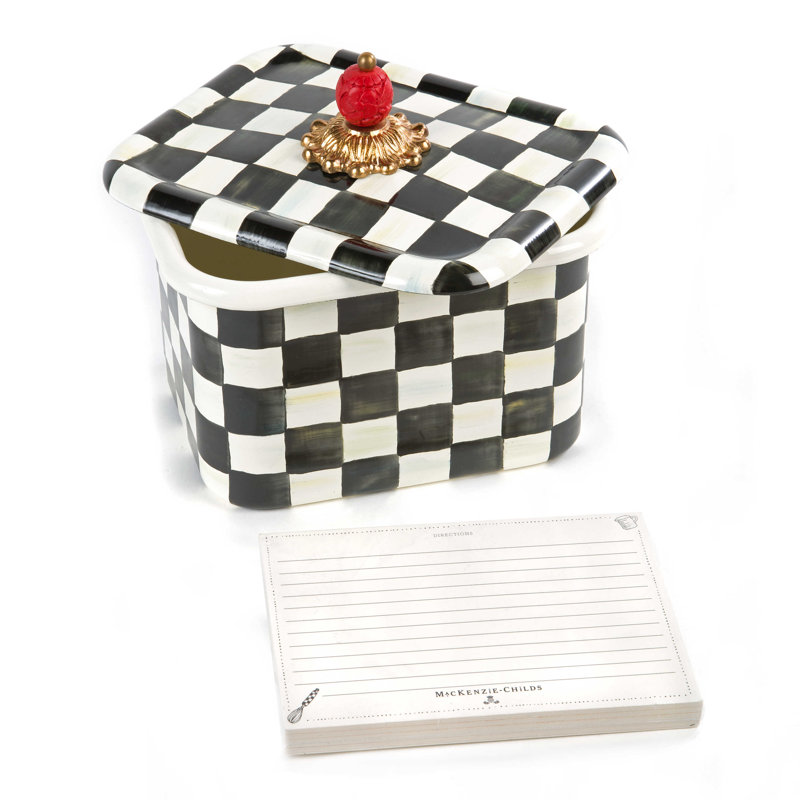 Courtly Check® Recipe Box